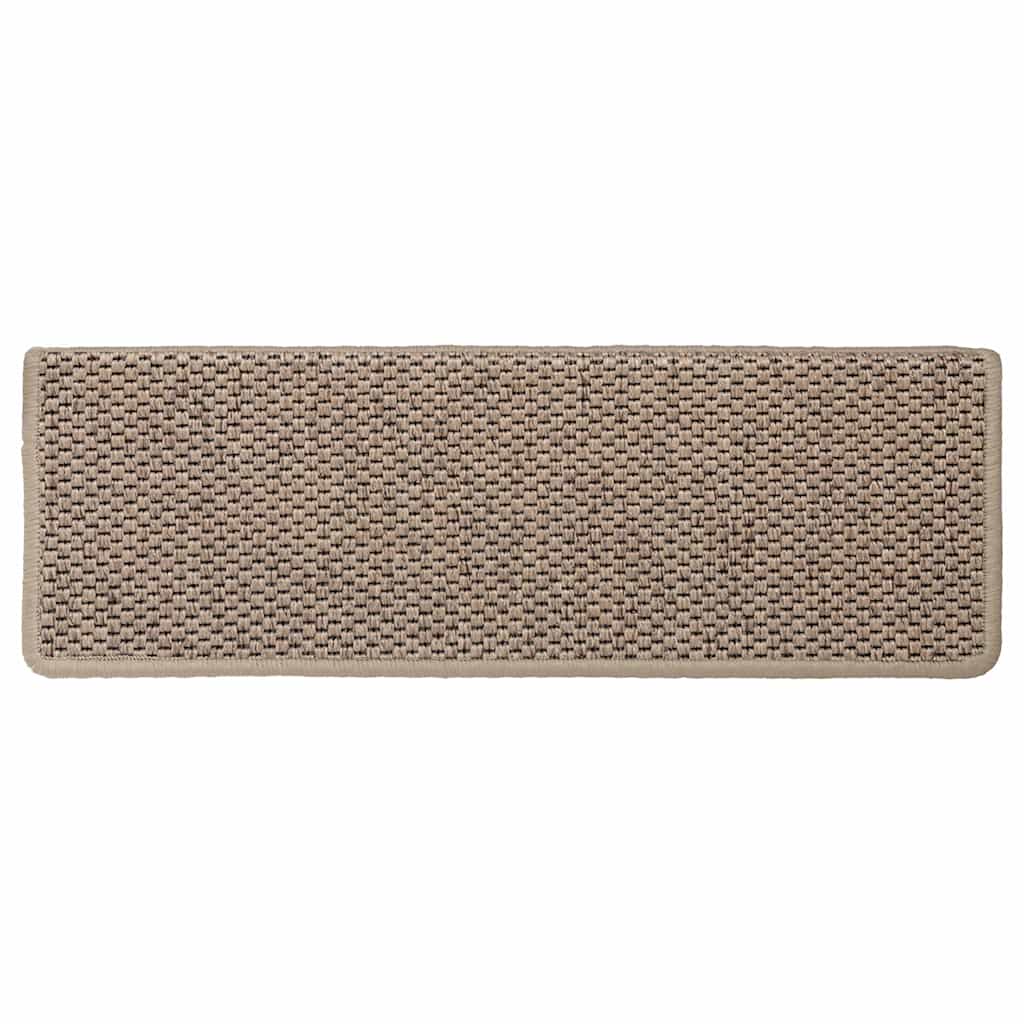 Stufenmatten Selbstklebend Sisal-Optik 30Stk. 65x21x4cm Sand