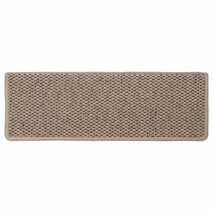 Stufenmatten Selbstklebend Sisal-Optik 30Stk. 65x21x4cm Sand