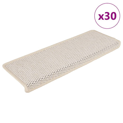 Stufenmatten Selbstklebend Sisal-Optik 30 Stk. 65x21x4cm Creme