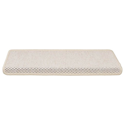 Stufenmatten Selbstklebend Sisal-Optik 30 Stk. 65x21x4cm Creme