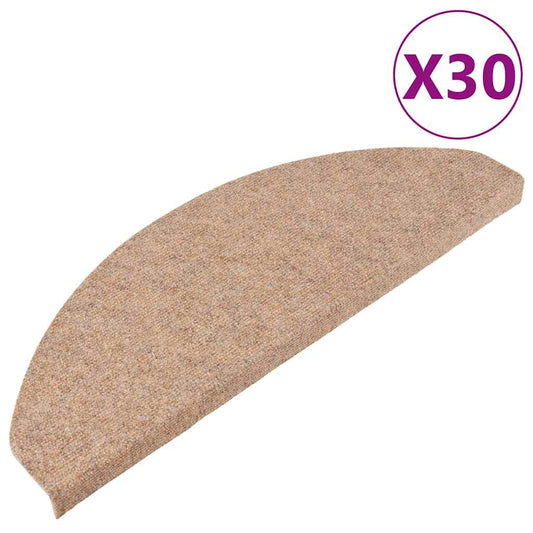 Stufenmatten Selbstklebend 30 Stk. Beige 65x22,5x3,5 cm