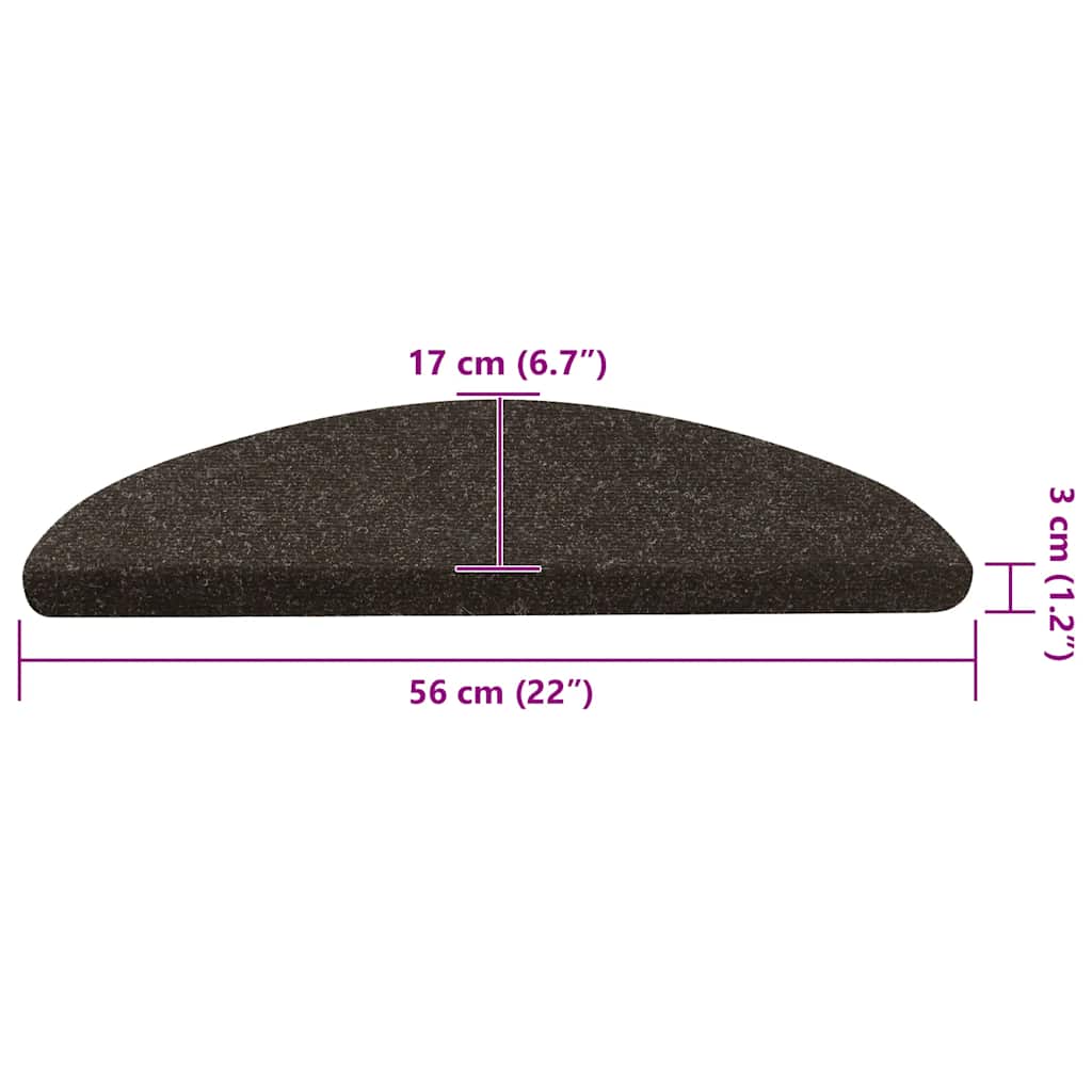 Stufenmatten Selbstklebend 30 Stk. Anthrazit 56x17x3 cm