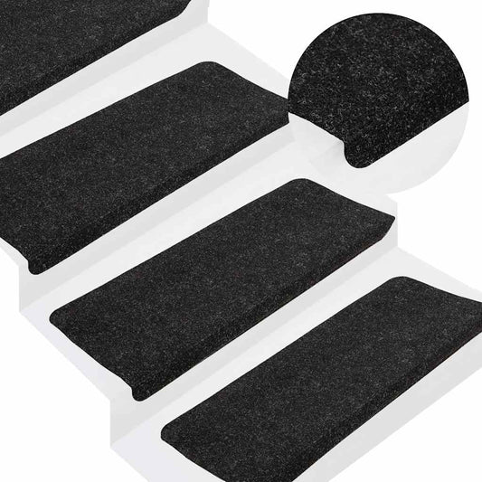 Stufenmatten Selbstklebend 30 Stk. Anthrazit 65x24,5x3,5 cm