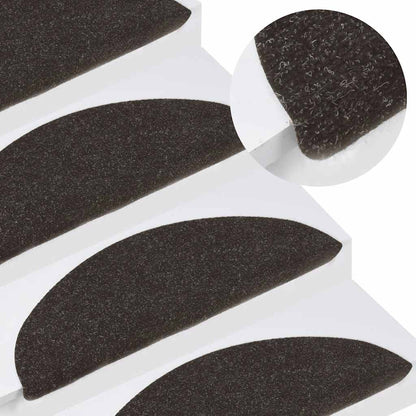 Stufenmatten Selbstklebend 20 Stk. Schwarz 65x22,5x3,5 cm