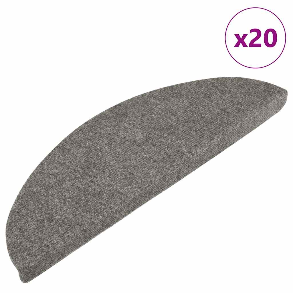 Stufenmatten Selbstklebend 20 Stk. Grau 56x17x3 cm