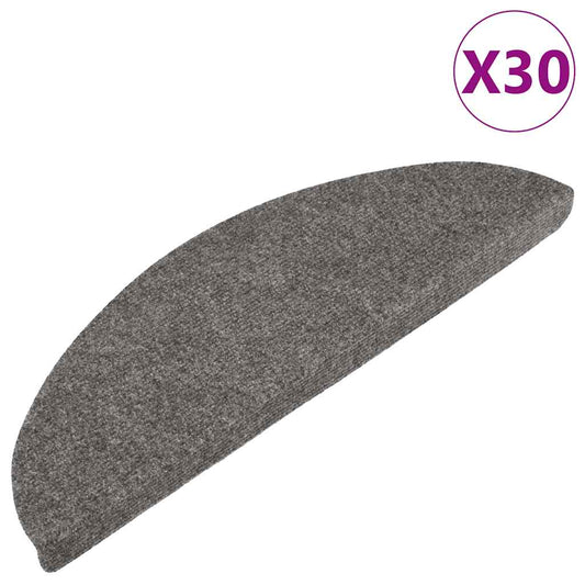 Stufenmatten Selbstklebend 30 Stk. Grau 56x17x3 cm