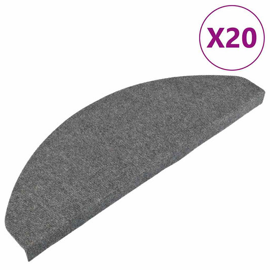 Stufenmatten Selbstklebend 20 Stk. Grau 65x22,5x3,5 cm