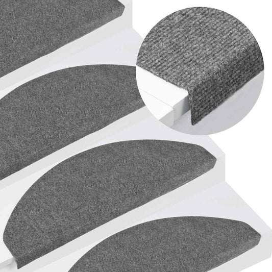 Stufenmatten Selbstklebend 30 Stk. Grau 65x22,5x3,5 cm