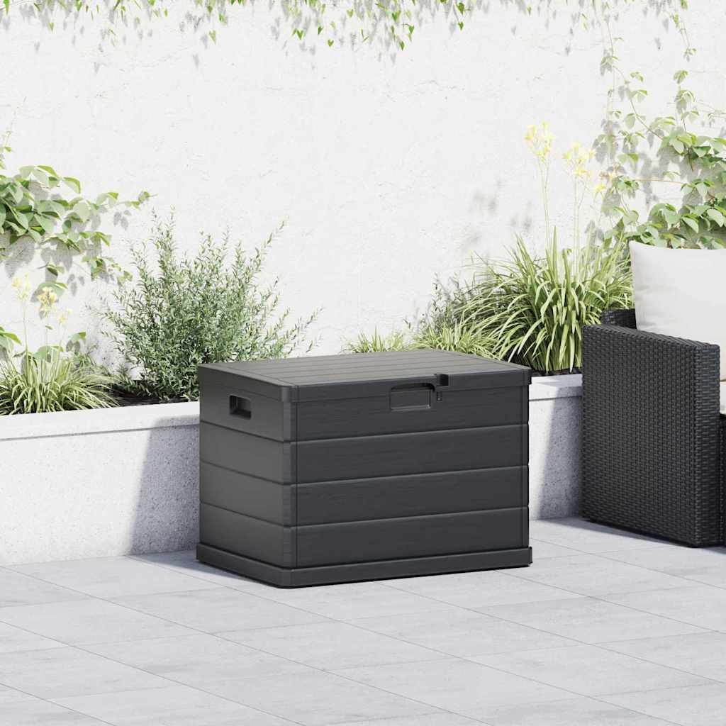 Gartenlagerbox Anthrazit 77,5 x 54,5 x 53 cm Plastik