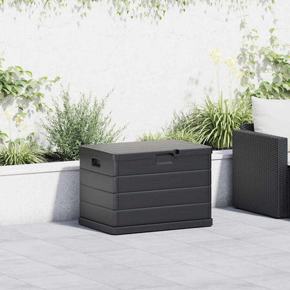Gartenlagerbox Anthrazit 77,5 x 54,5 x 53 cm Plastik
