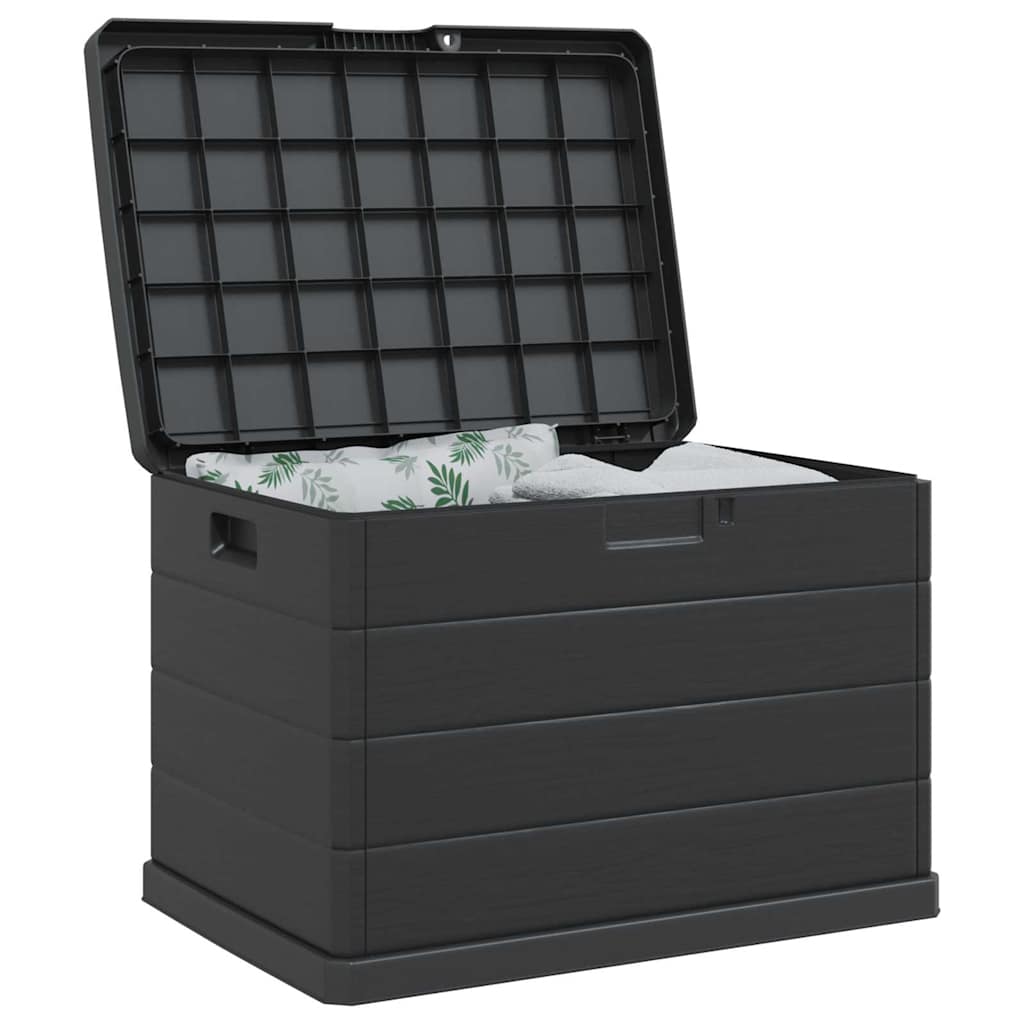 Gartenlagerbox Anthrazit 77,5 x 54,5 x 53 cm Plastik