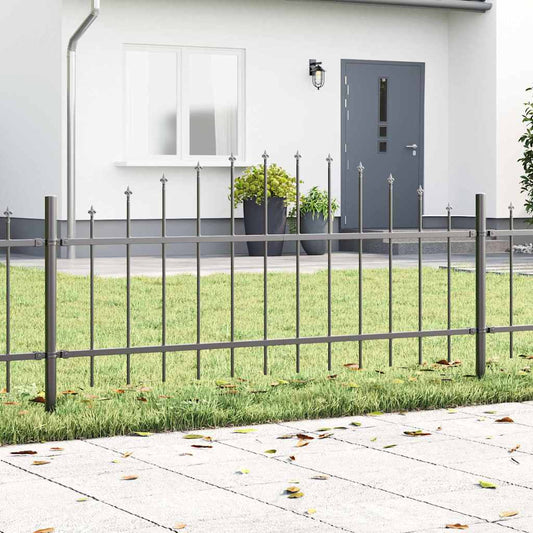 Gartenzaun Grau 340 x 75 cm
