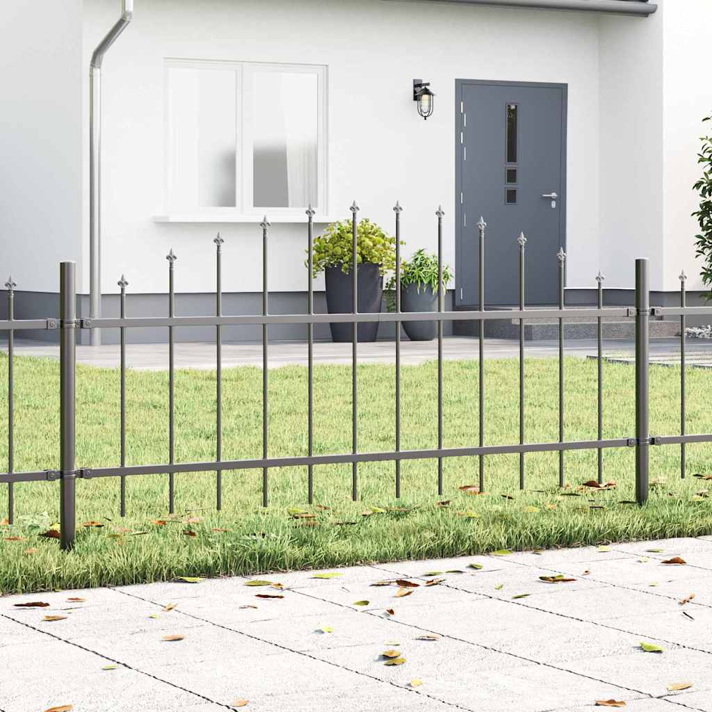 Gartenzaun Grau 510 x 75 cm