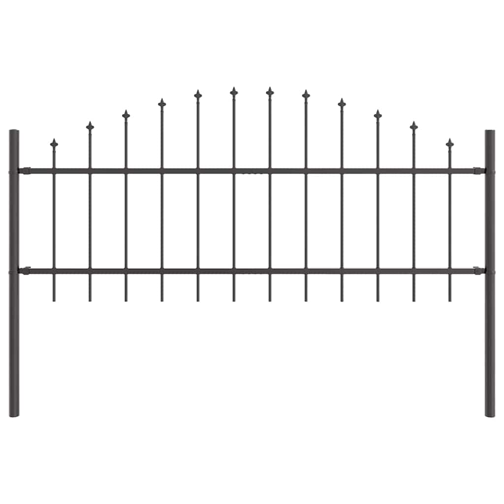 Gartenzaun Grau 510 x 75 cm