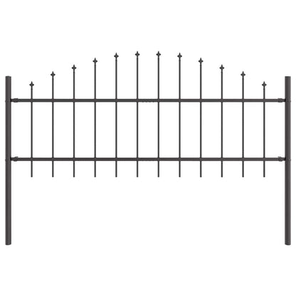 Gartenzaun Grau 680 x 75 cm