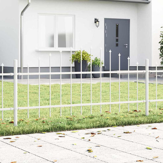 Gartenzaun Weiß 340 x 75 cm
