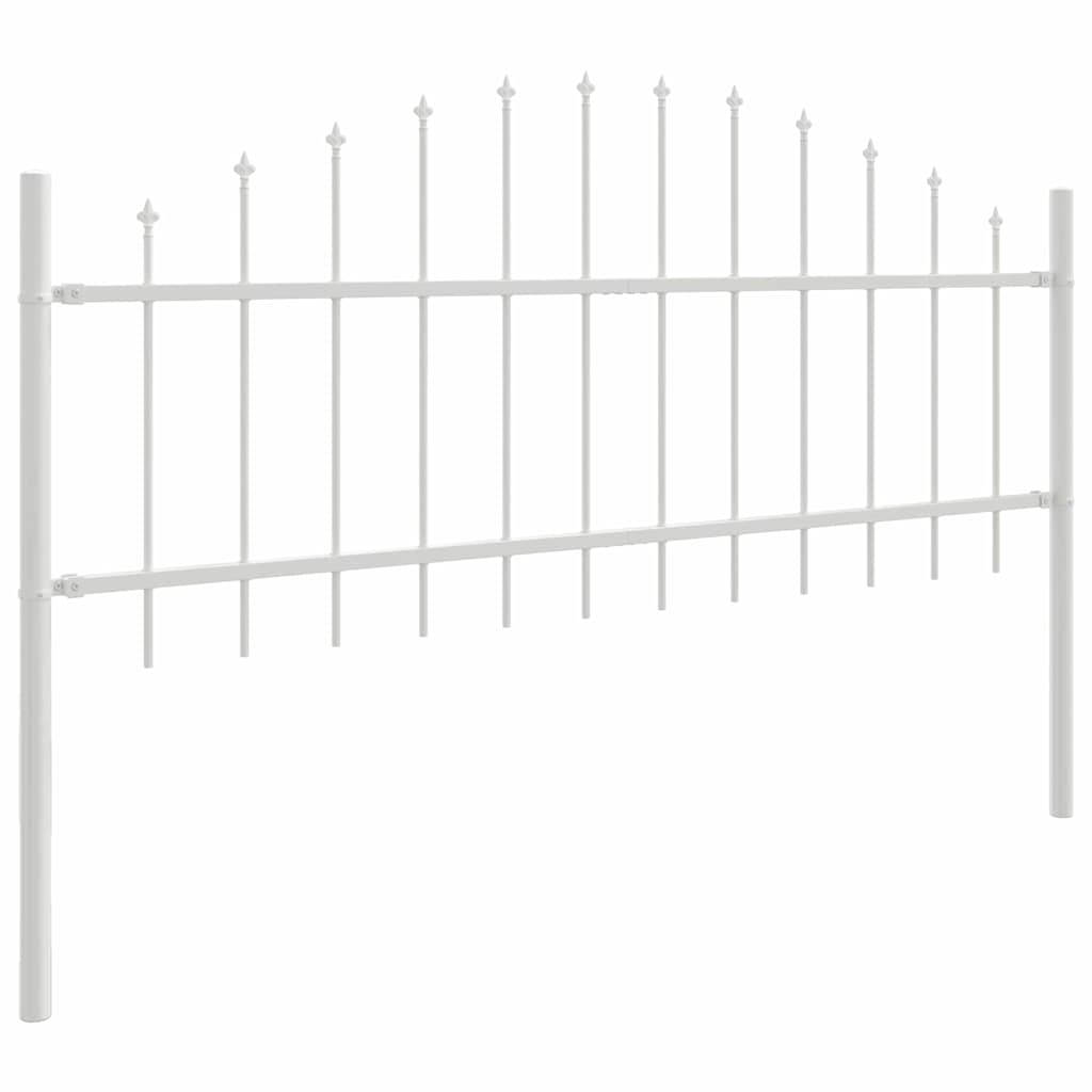 Gartenzaun Weiß 340 x 75 cm