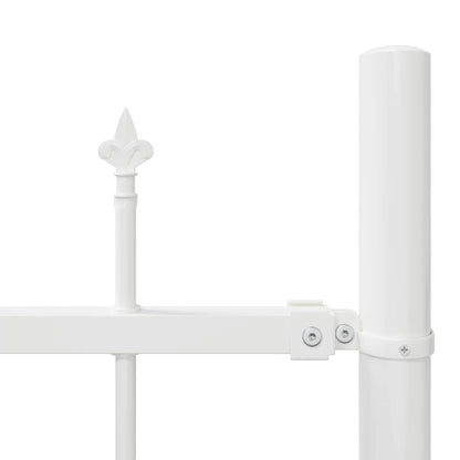 Gartenzaun Weiß 340 x 100 cm