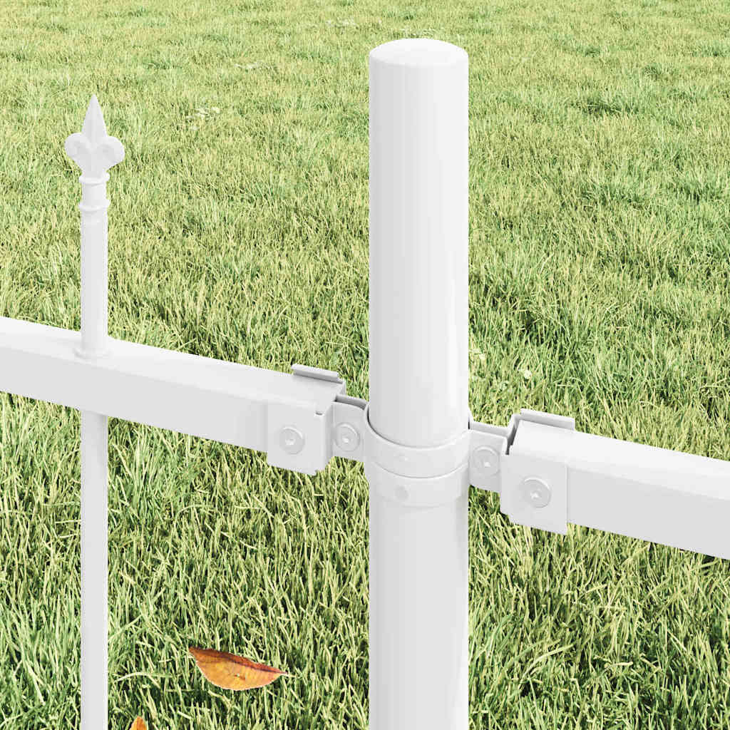 Gartenzaun Weiß 340 x 125 cm