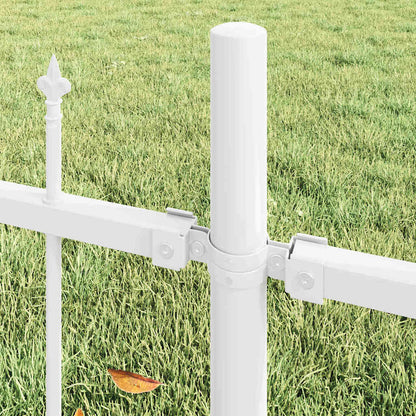 Gartenzaun Weiß 340 x 125 cm