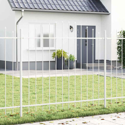Gartenzaun Weiß 1020 x 125 cm