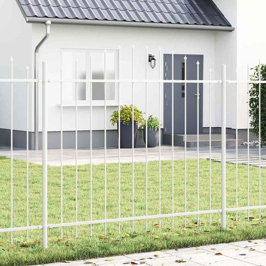 Gartenzaun Weiß 1020 x 125 cm