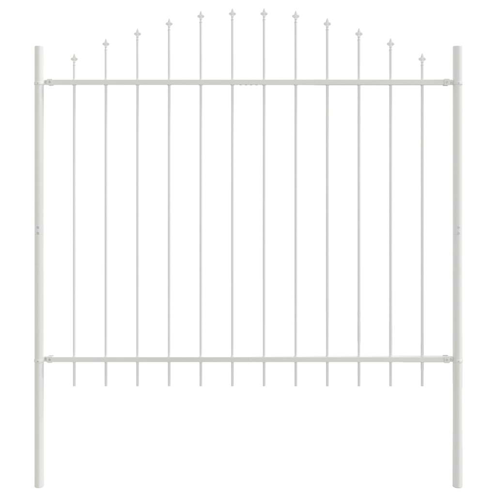 Gartenzaun Weiß 1360 x 125 cm