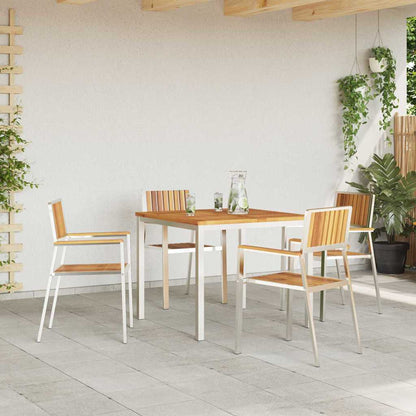 Garten Essgruppe 5 pcs Braun Akazie Massivholz