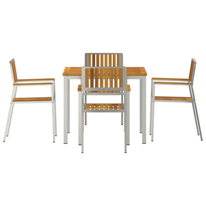 Garten Essgruppe 5 pcs Braun Akazie Massivholz