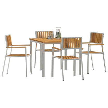 Garten Essgruppe 5 pcs Braun Akazie Massivholz