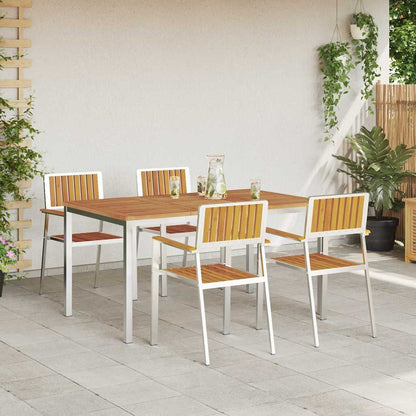 Garten Essgruppe 5 pcs Braun Akazie Massivholz