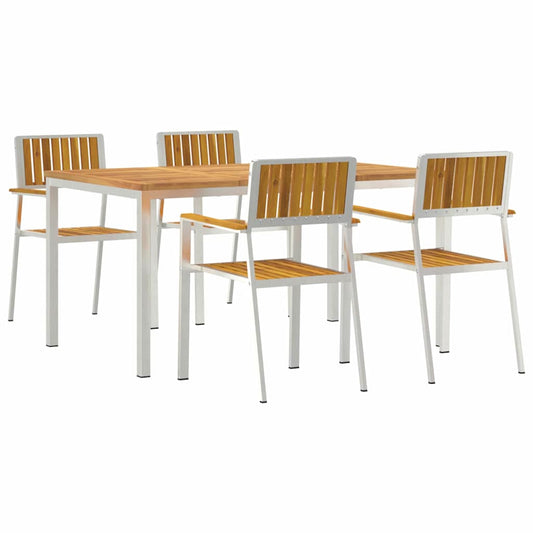 Garten Essgruppe 5 pcs Braun Akazie Massivholz
