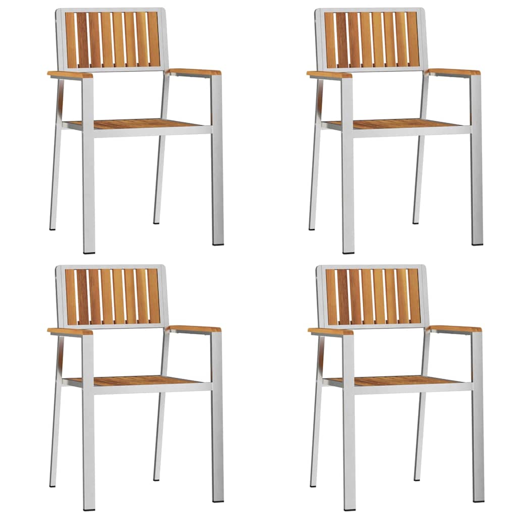 Garten Essgruppe 5 pcs Braun Akazie Massivholz