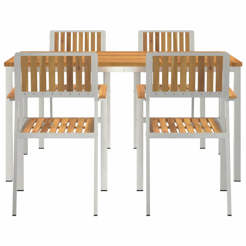 Garten Essgruppe 5 pcs Braun Akazie Massivholz