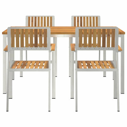 Garten Essgruppe 5 pcs Braun Akazie Massivholz