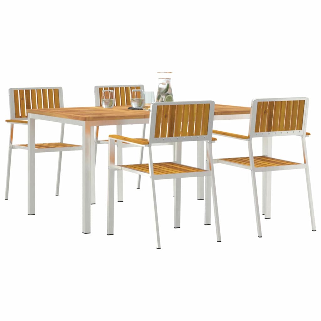 Garten Essgruppe 5 pcs Braun Akazie Massivholz