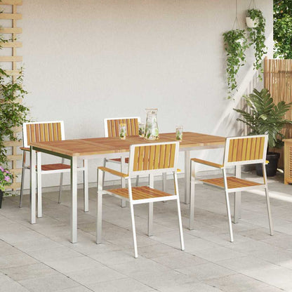 Garten Essgruppe 5 pcs Braun Akazie Massivholz