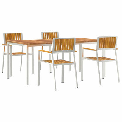 Garten Essgruppe 5 pcs Braun Akazie Massivholz