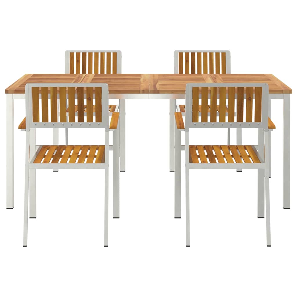 Garten Essgruppe 5 pcs Braun Akazie Massivholz