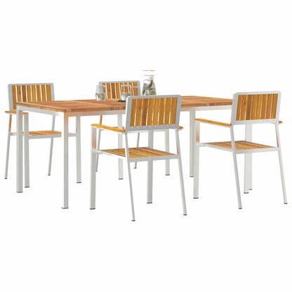 Garten Essgruppe 5 pcs Braun Akazie Massivholz