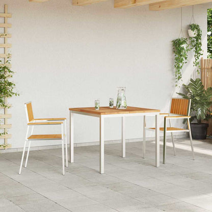 Garten Essgruppe 3 pcs Braun Teak-Massivholz