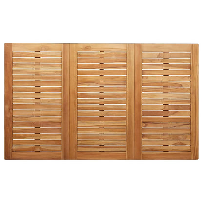 Garten Essgruppe 5 pcs Braun Teak-Massivholz