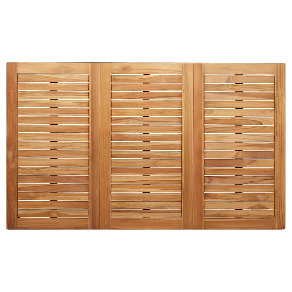 Garten Essgruppe 7 pcs Braun Teak-Massivholz