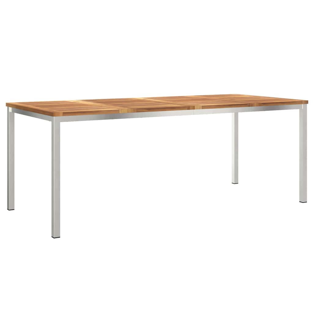 Garten Essgruppe 9 pcs Braun Teak-Massivholz