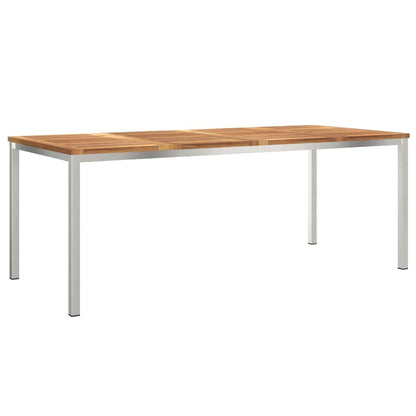 Garten Essgruppe 9 pcs Braun Teak-Massivholz
