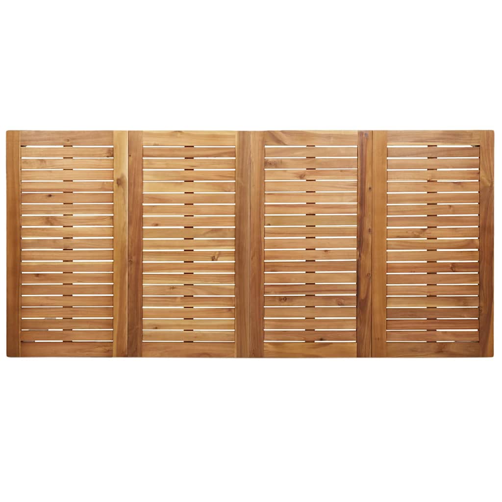 Garten Essgruppe 9 pcs Braun Teak-Massivholz
