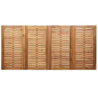 Garten Essgruppe 9 pcs Braun Teak-Massivholz