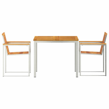 Garten-Ess-Set 3 pcs Massives Akazienholz