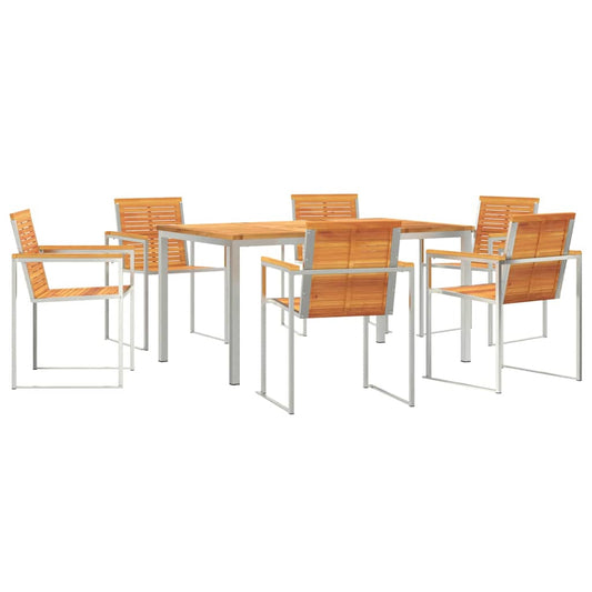 Garten Essgruppe 7 pcs Massivholz Akazie