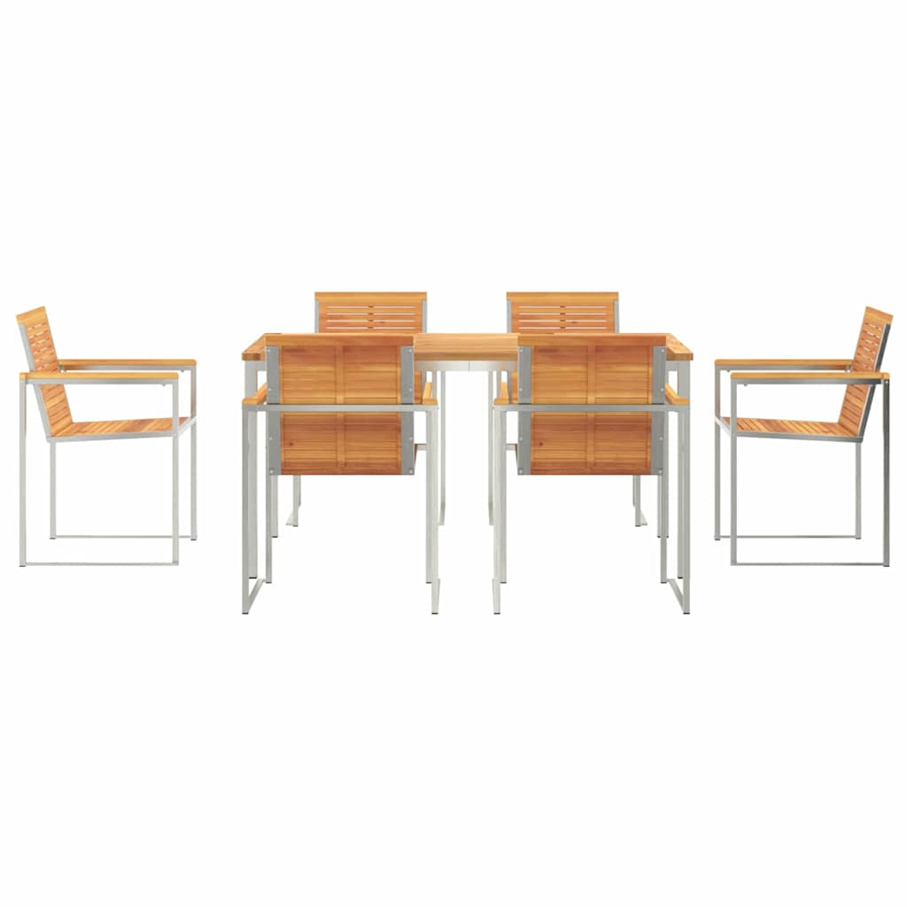 Garten Essgruppe 7 pcs Massivholz Akazie